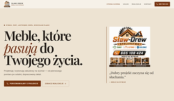 S&lstrok;aw-Drew &mdash; strona stolarstwa, meble na wymiar